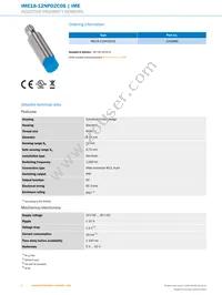 IME18-12NPOZC0S Datasheet Page 2