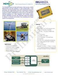 IMU480ZA-209 Datasheet Cover