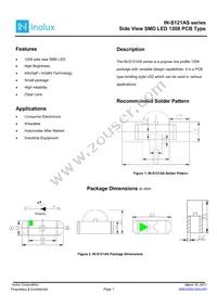 IN-S121ASG Datasheet Cover