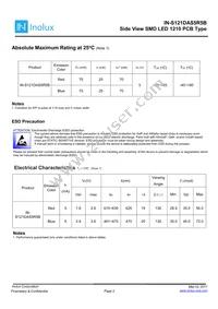 IN-S121DAS5R5B Datasheet Page 2