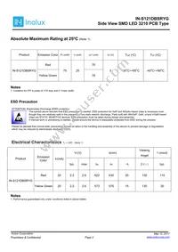 IN-S121DBSRYG Datasheet Page 2