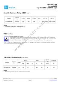 IN-S126ETHIR Datasheet Page 2