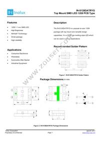 IN-S128DATRYG Datasheet Cover