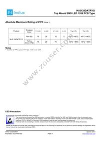 IN-S128DATRYG Datasheet Page 2