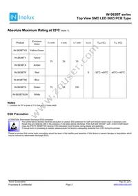 IN-S63BT5UW Datasheet Page 2