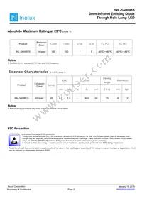 INL-3AHIR15 Datasheet Page 2