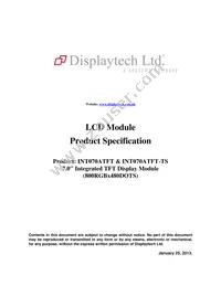 INT070ATFT Datasheet Cover