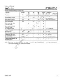 IP1201TRPBF Datasheet Page 3