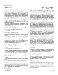 IP1202TRPBF Datasheet Page 17