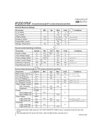 IP2001TRPBF Datasheet Page 2