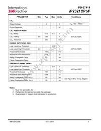 IP2021CTRPBF Datasheet Page 3