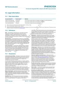 IP4035CX24/LF Datasheet Page 11
