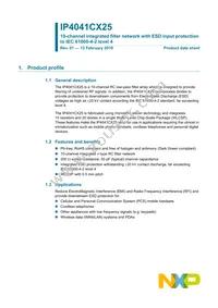 IP4041CX25/LF/P Datasheet Page 2