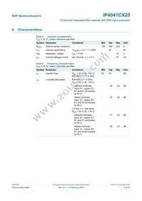 IP4041CX25/LF/P Datasheet Page 5