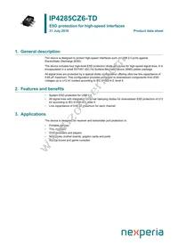 IP4285CZ6-TD Datasheet Cover