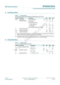 IP4302CX2/LF Datasheet Page 4