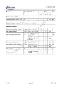 IPA028N08N3GXKSA1 Datasheet Page 2