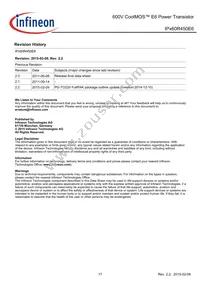 IPA60R450E6XKSA1 Datasheet Page 17