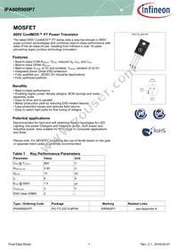 IPA80R900P7XKSA1 Datasheet Cover