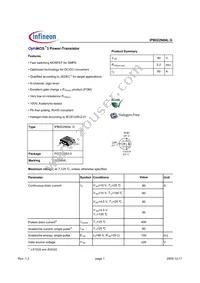 IPB022N04LGATMA1 Datasheet Cover