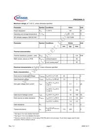 IPB022N04LGATMA1 Datasheet Page 2