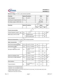 IPB039N04LGATMA1 Datasheet Page 2