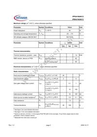 IPB041N04NGATMA1 Datasheet Page 2