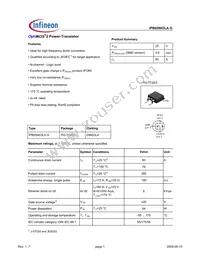 IPB05N03LA G Datasheet Cover