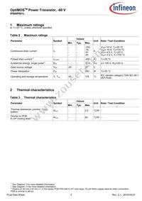 IPB06P001LATMA1 Datasheet Page 3