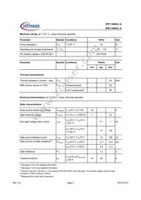 IPB114N03L G Datasheet Page 2