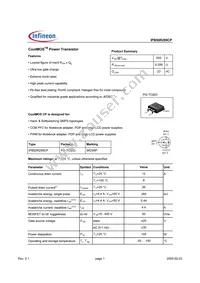 IPB50R299CPATMA1 Datasheet Cover
