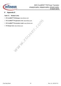 IPB60R190P6ATMA1 Datasheet Page 18