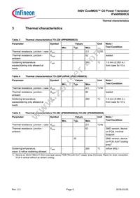 IPB60R600C6ATMA1 Datasheet Page 5