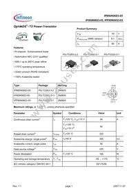 IPB80N06S3-05 Datasheet Cover