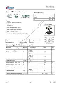IPC60N04S406ATMA1 Datasheet Cover