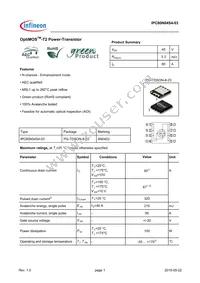 IPC80N04S403ATMA1 Datasheet Cover