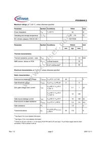 IPD038N04NGBTMA1 Datasheet Page 2