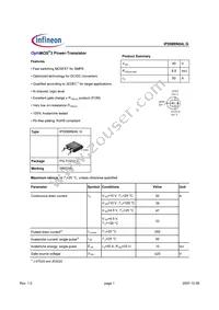 IPD088N04LGBTMA1 Datasheet Cover