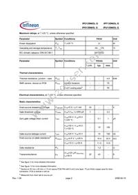 IPD135N03LGXT Datasheet Page 2