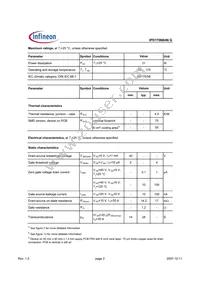 IPD170N04NGBTMA1 Datasheet Page 2