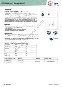IPD50R2K0CEBTMA1 Datasheet Cover