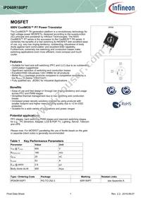 IPD60R180P7ATMA1 Datasheet Cover