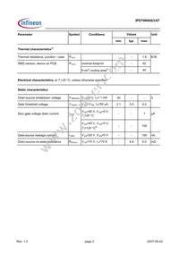 IPD70N04S3-07 Datasheet Page 2