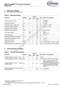 IPD80R1K2P7ATMA1 Datasheet Page 3