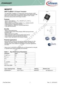 IPD80R2K0P7ATMA1 Datasheet Cover