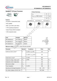 IPI120N04S4-01M Datasheet Cover