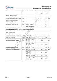 IPI120P04P4L03AKSA1 Datasheet Page 2