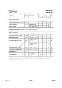 IPP023NE7N3G Datasheet Page 2