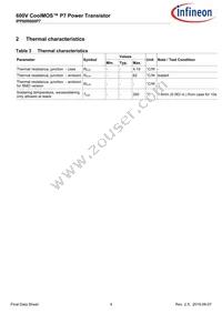 IPP60R600P7XKSA1 Datasheet Page 4