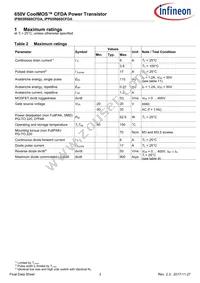 IPP65R660CFDAAKSA1 Datasheet Page 3